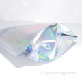 Holographic Mylar Zip lock Bag Standup